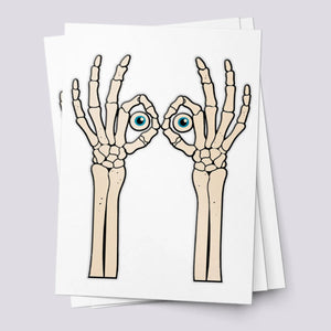 Skeleton arms  - 3 pack - Temp. Tattoo