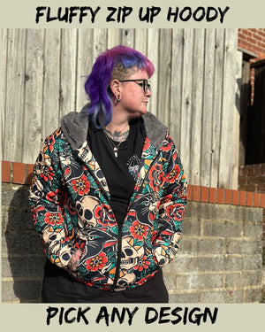 Fluffy Lined Zipup Hoody