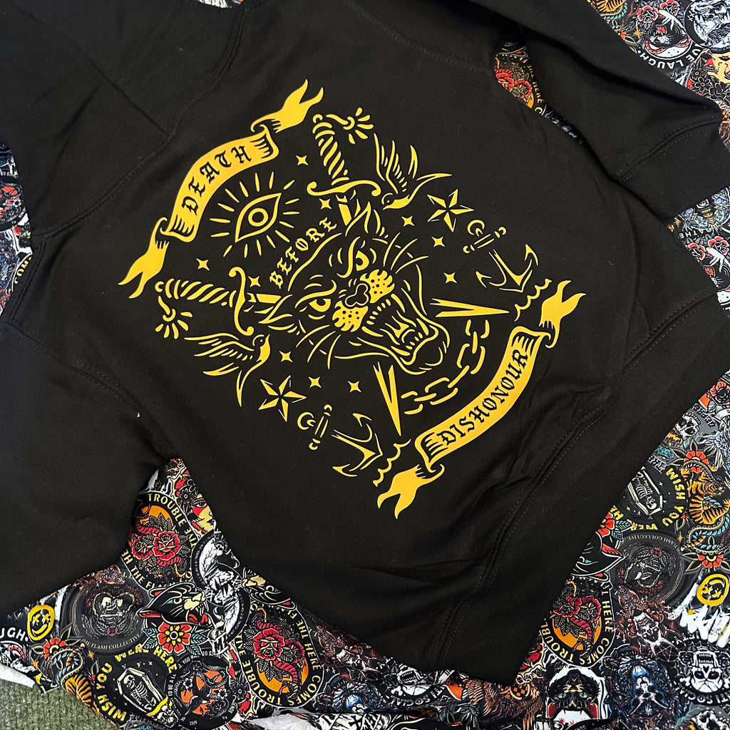 3-4 Pullover Hoody - Death before Dishonour