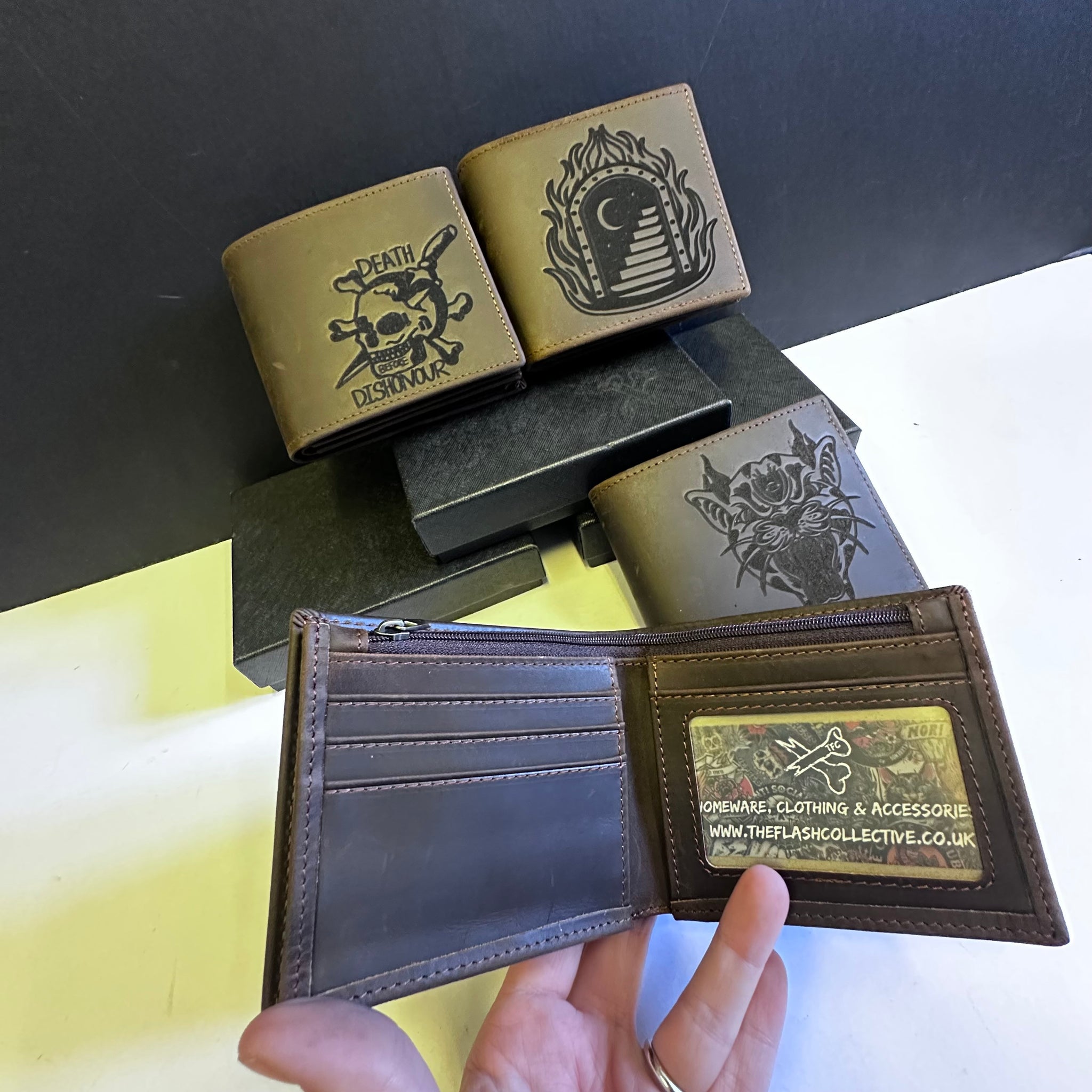 Leather wallet with Gift Box