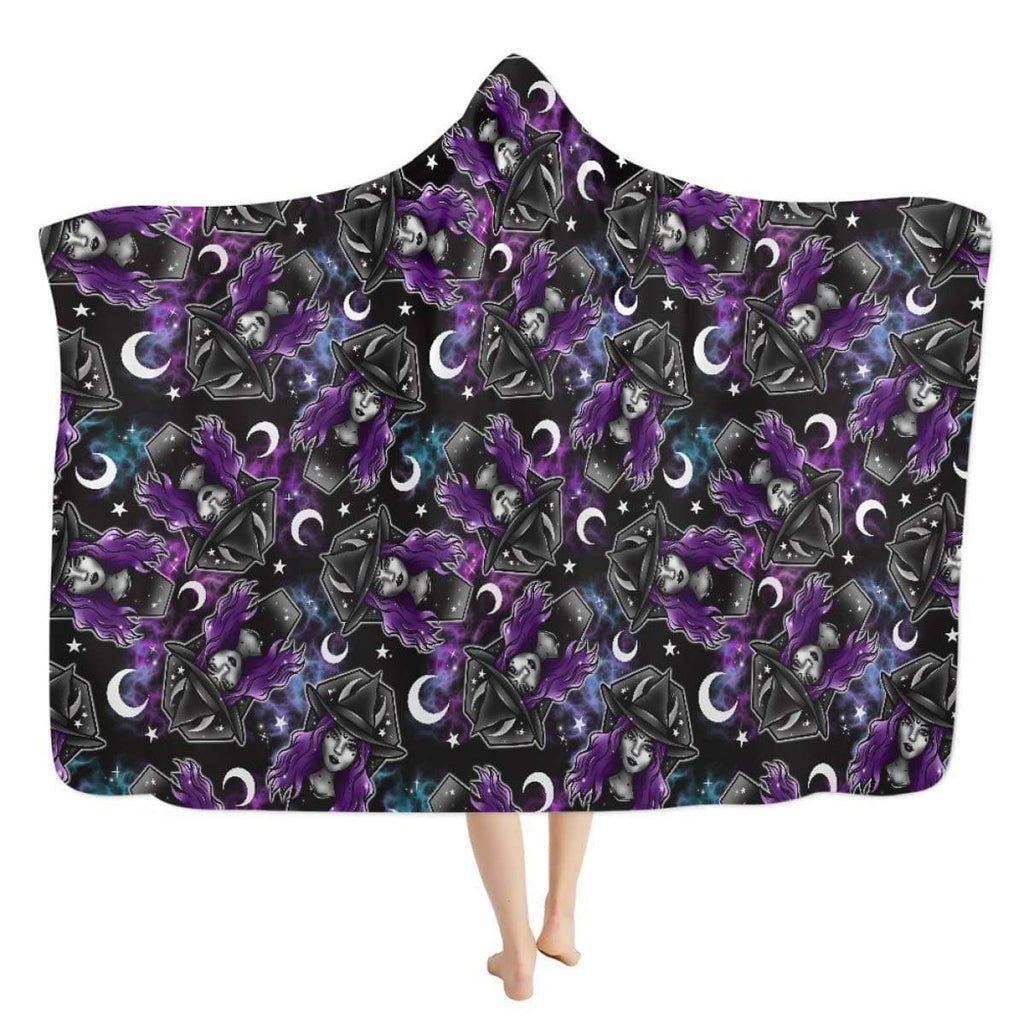 Large hooded fluffy blanket -Rowena