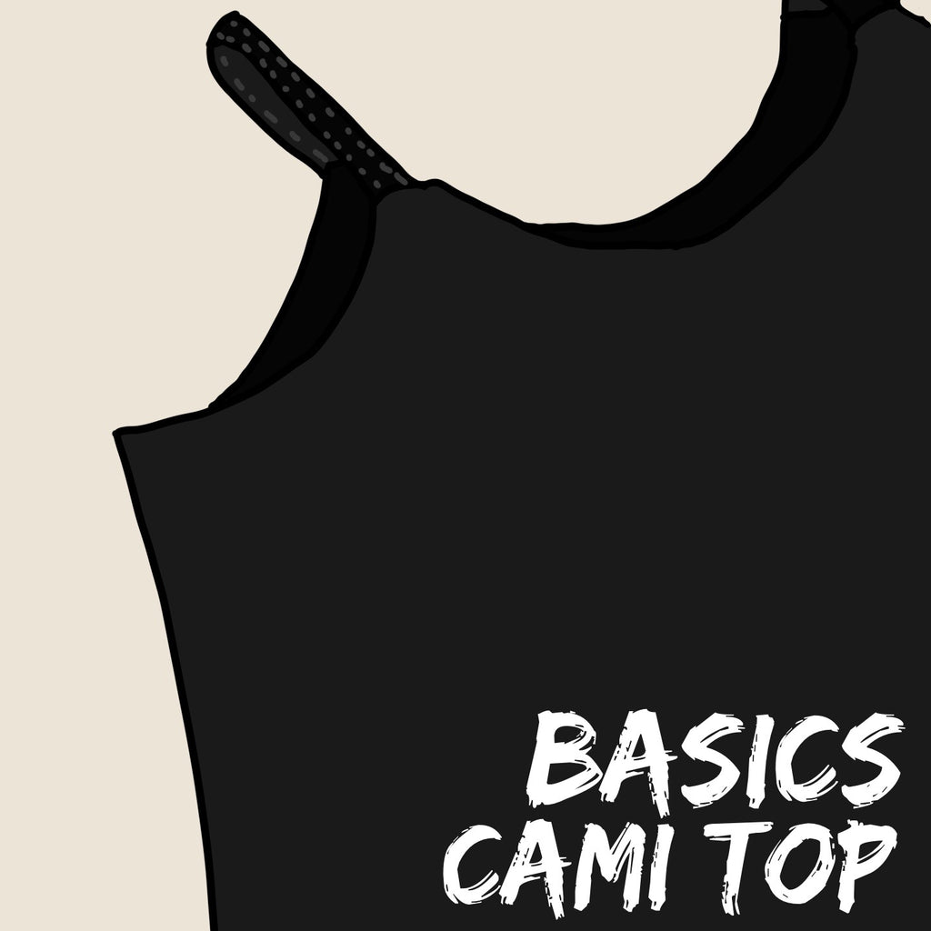 Basics Black -  Adults Cami Top