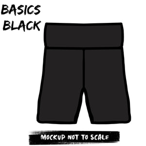 Basics Black- kids Cycle shorts