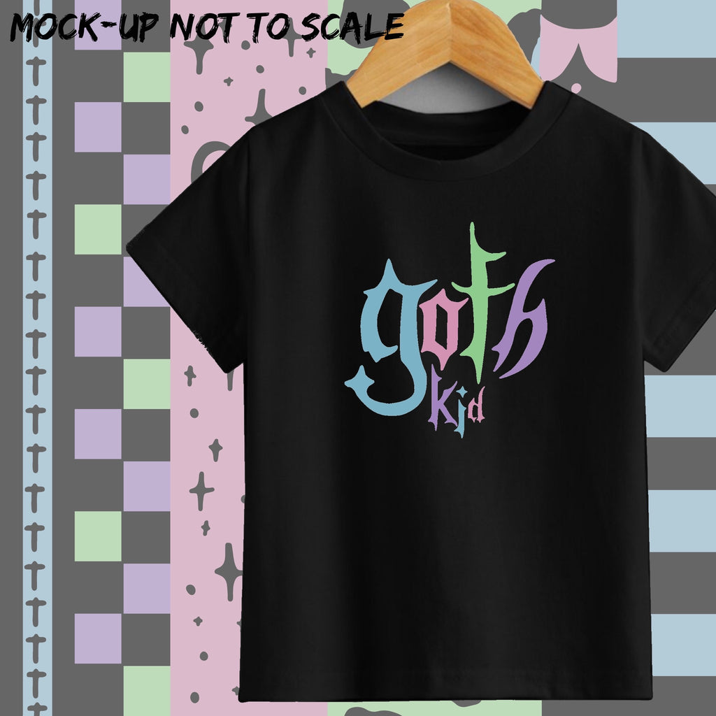Colour DTF - goth kid  Tshirt