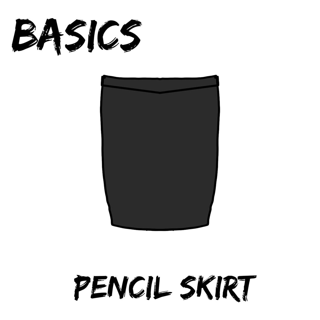 Basics Black - Adults Pencil skirt