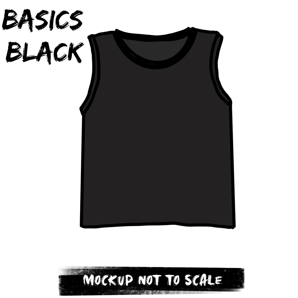 Basics Black - kids vest