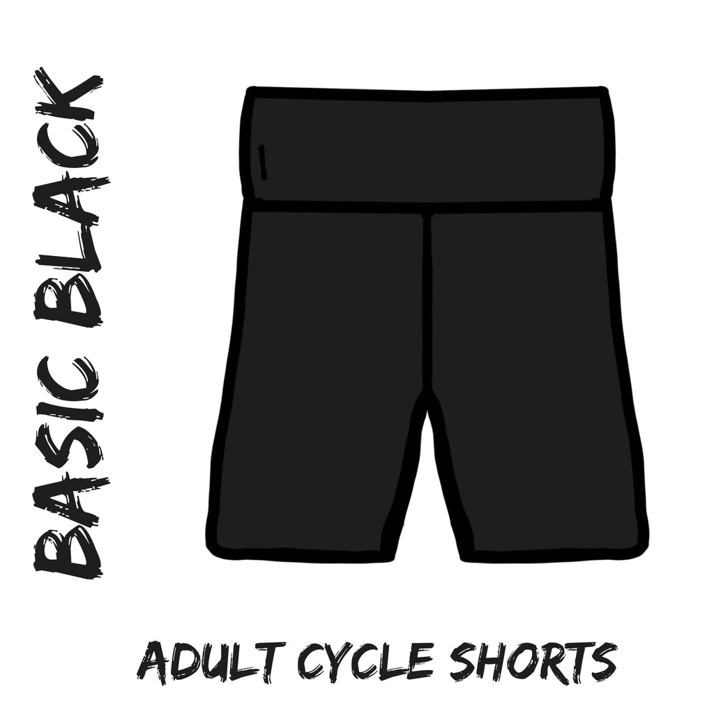 Basic black adults cycle shorts
